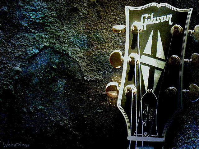Guitar head gibson logo neck free wallpaper - medium preview image