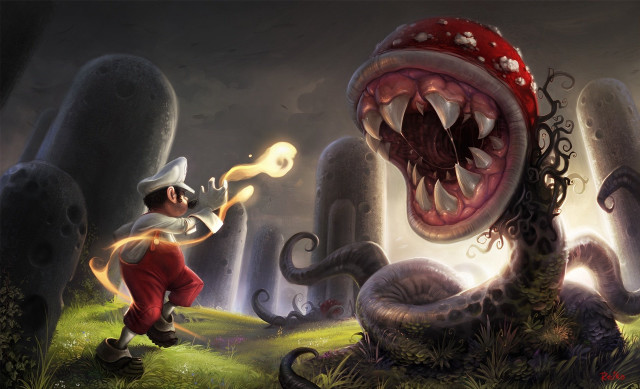 Cartoon character fireball forest monster free wallpaper - medium preview image