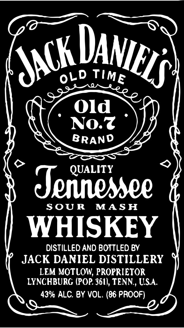 Whiskey label jack daniels back free wallpaper - medium preview image
