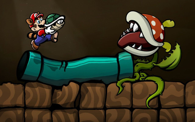 Cartoon character climbing wall giant free wallpaper - medium preview image