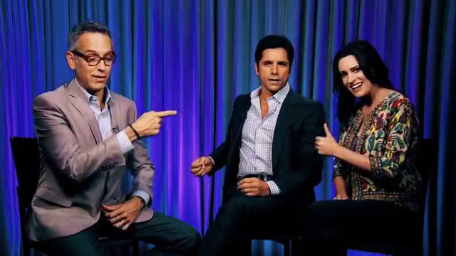 Three people sitting curtain pointing free wallpaper - medium preview image