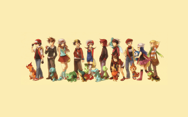 Anime characters dog cat person free wallpaper - medium preview image