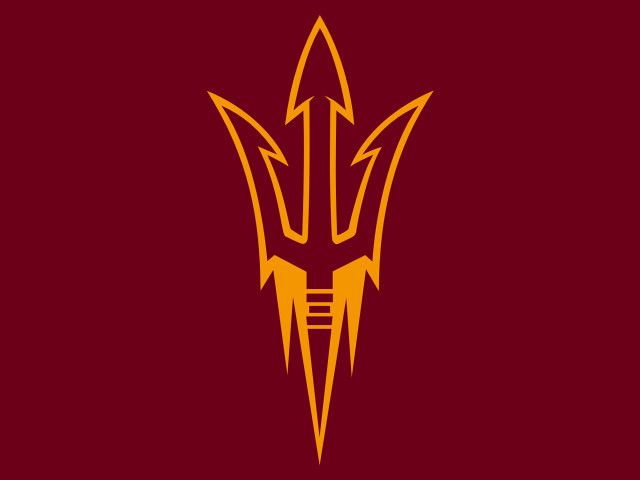 Arizona state logo maroon background free wallpaper - medium preview image