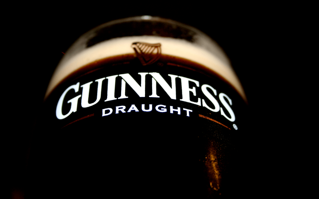 Guinness draught bottle table black free wallpaper - medium preview image