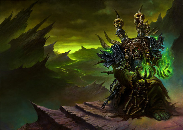 Demon green light face arms free wallpaper - medium preview image