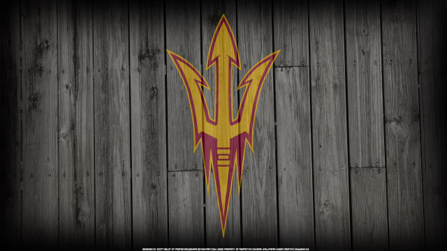Wooden wall red yellow arrow free wallpaper - medium preview image