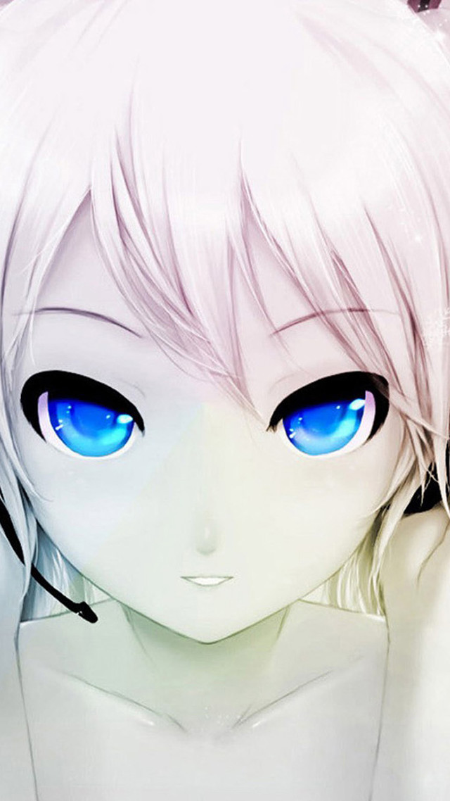Girl blue eyes cat ears free wallpaper - medium preview image