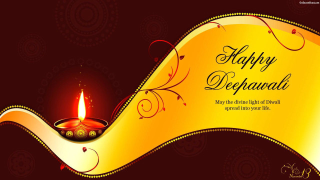 Diwali happy greeting candle dark free wallpaper - medium preview image