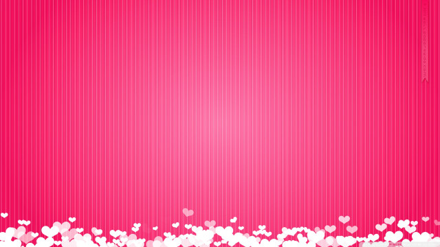 Pink background hearts white border free wallpaper - medium preview image