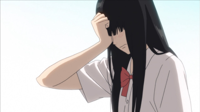 Woman blackhair redbow tachisme kyotoanimation free wallpaper - medium preview image