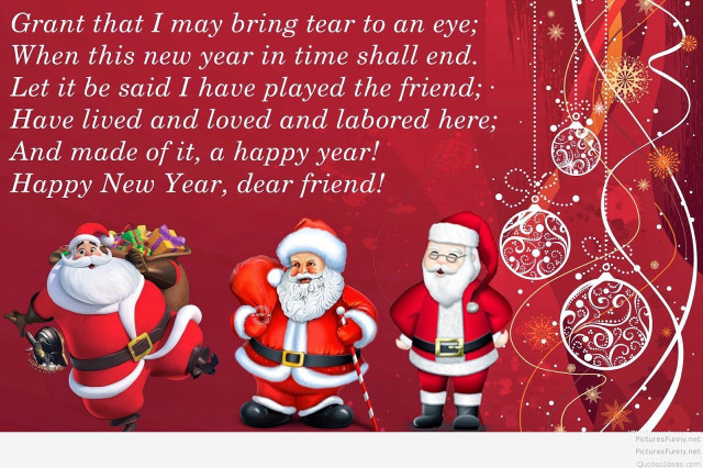 Christmas card santa characters holiday free wallpaper - medium preview image