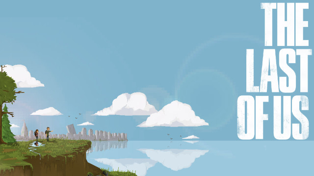 Man cliff lake forest birds free wallpaper - medium preview image