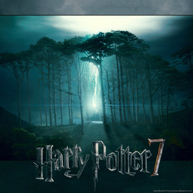 Dark forest lightning poster sky free wallpaper - medium preview image