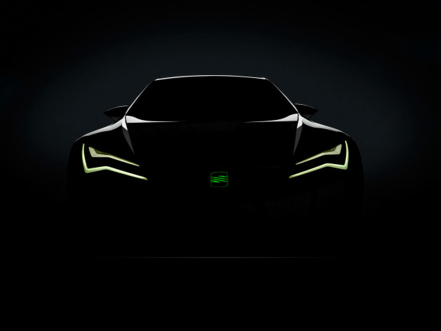 Car green light hood dark free wallpaper - medium preview image