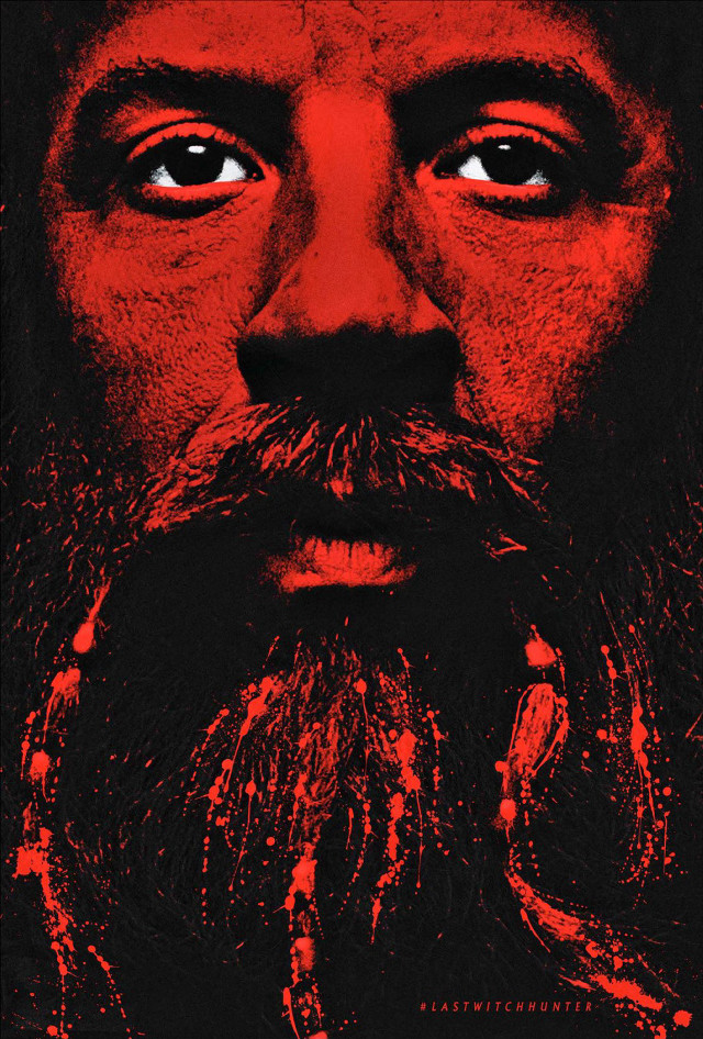 Man beard red background black #2 free wallpaper - medium preview image