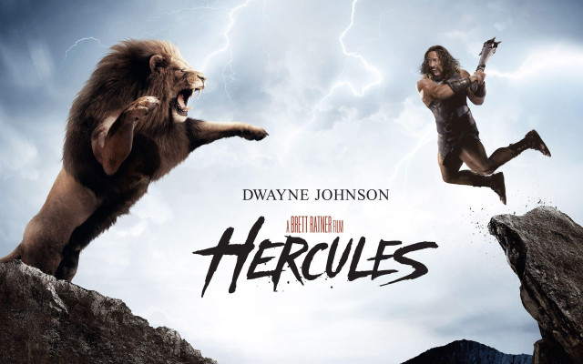 Woman jumping cliff lion man #2 free wallpaper - medium preview image