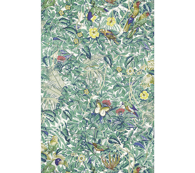 Birds flowers green background white free wallpaper - medium preview image