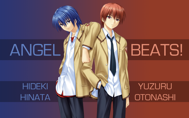 Angel beats blue hair red free wallpaper - medium preview image