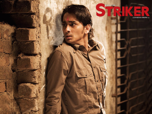 Man serious look brick wall free wallpaper - medium preview image