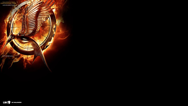 Bird bow arrow dark fire free wallpaper - medium preview image