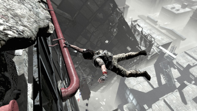 Man falling building river skyrime free wallpaper - medium preview image