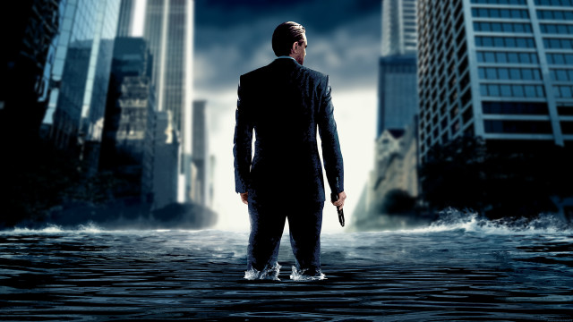 Man suit river gun city free wallpaper - medium preview image