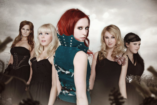 Women group cloudy sky background free wallpaper - medium preview image