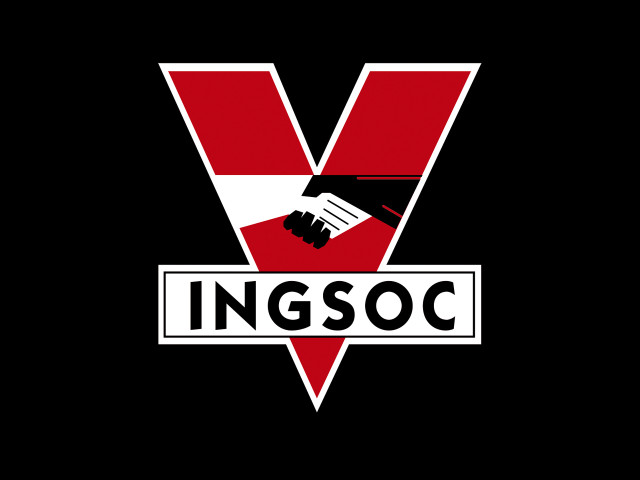 Red white logo hand shake free wallpaper - medium preview image