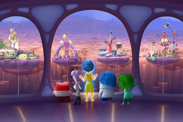 Cartoon characters stage city backdrop free wallpaper - medium preview image