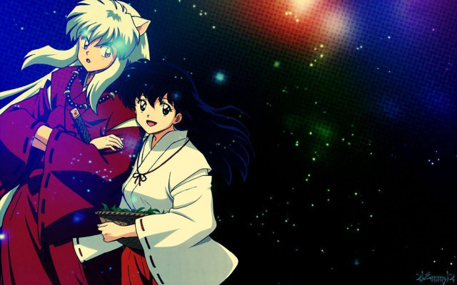 Anime characters space background stars #2 free wallpaper - medium preview image