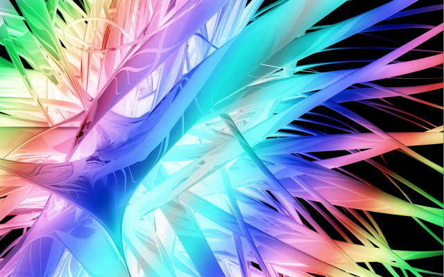 Colorful abstract flower multicolored petals free wallpaper - medium preview image