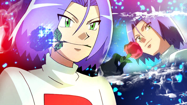 Anime couple red rose blue free wallpaper - medium preview image