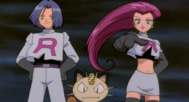 Anime characters standing cat front free wallpaper - medium preview image