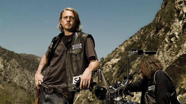 Man motorcycle mountain background person free wallpaper - medium preview image