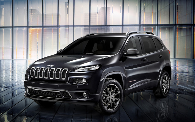 Black jeep glass wall building free wallpaper - medium preview image
