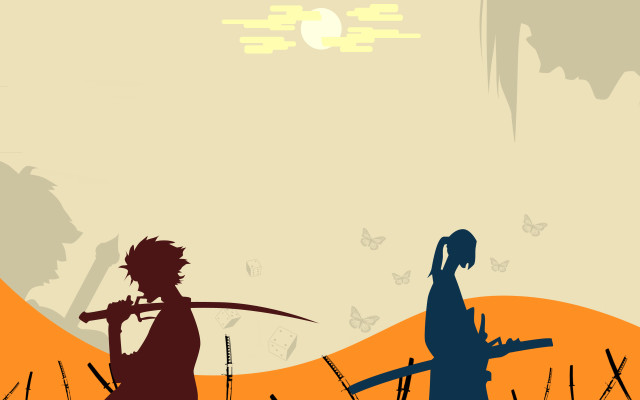 Couple people field grass sky free wallpaper - medium preview image