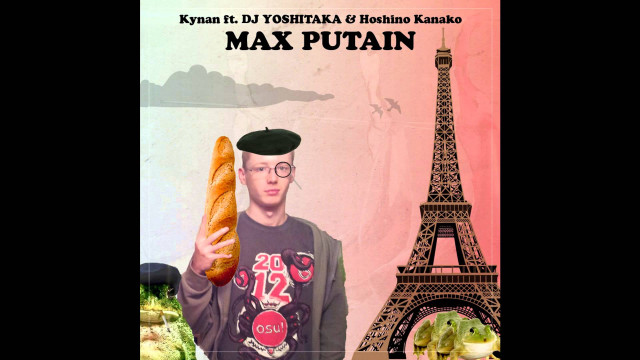 Man holding hot dog eiffel free wallpaper - medium preview image