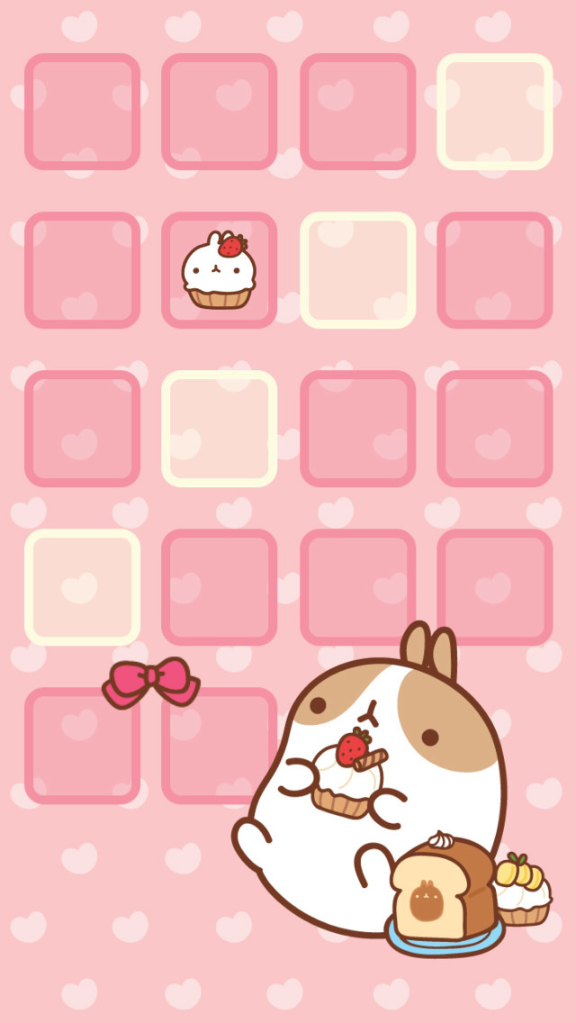 Pink cat cupcake hello kitty free wallpaper - medium preview image