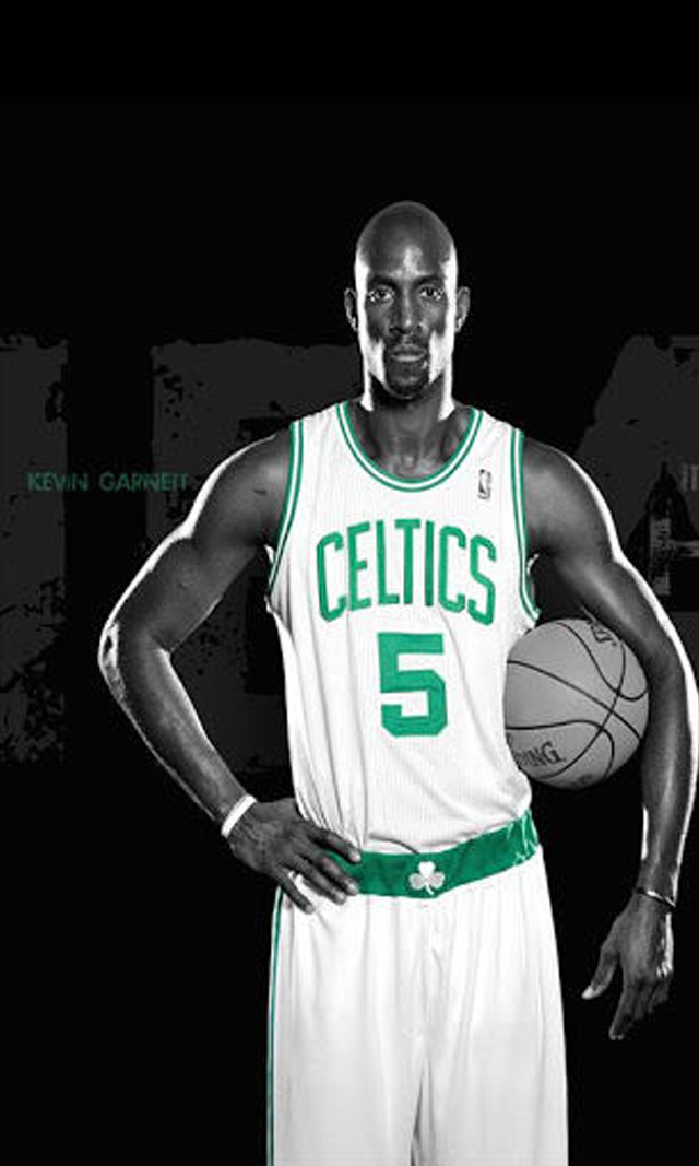 Man boston basketball uniform holding free wallpaper - medium preview image