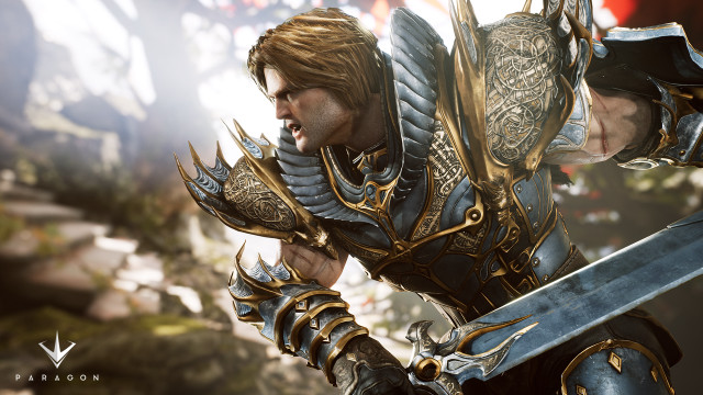 Man armor sword holding large free wallpaper - medium preview image