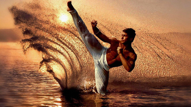 Man flip water surfboard splash free wallpaper - medium preview image