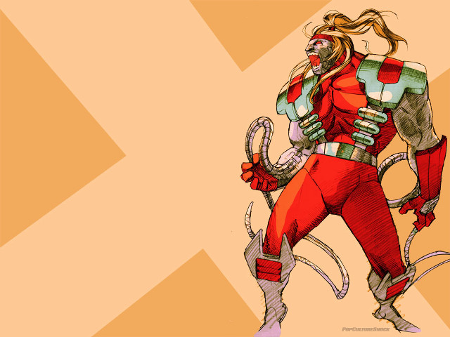 Man red suit metal arm free wallpaper - medium preview image