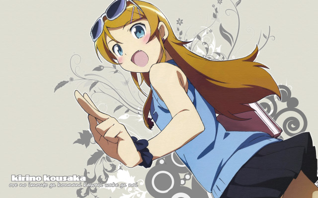 Surprised woman pointing at something free wallpaper - medium preview image