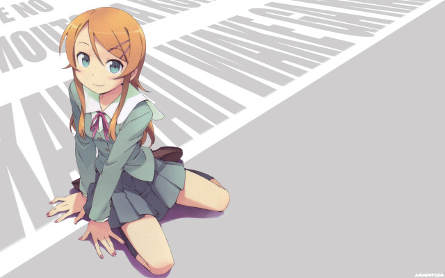 Girl short skirt sitting ground free wallpaper - medium preview image