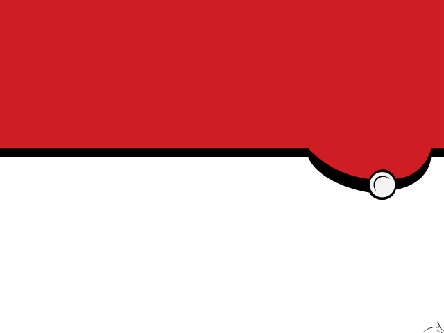 Red white bauhaus minimalist pokemon free wallpaper - medium preview image