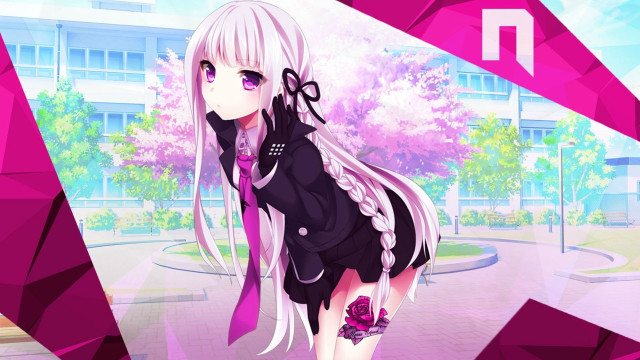 Girl white hair black dress #2 free wallpaper - medium preview image