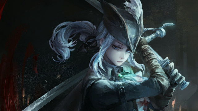 Woman sword hat hand image free wallpaper - medium preview image