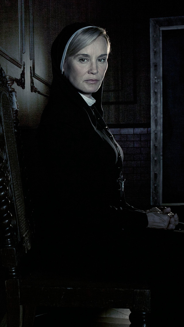 Woman black coat gothic portrait free wallpaper - medium preview image