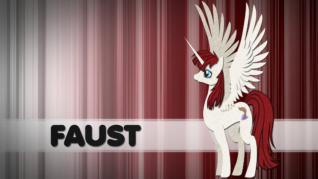 White unicorn red manes wings free wallpaper - medium preview image