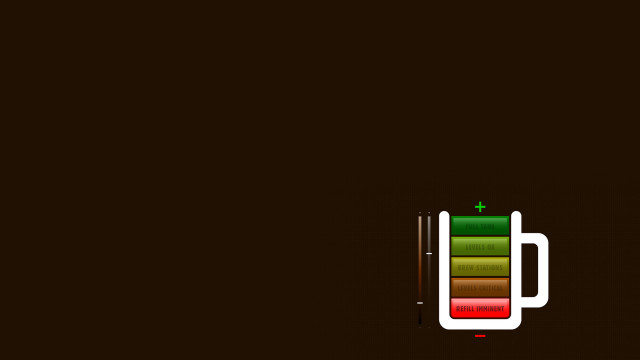 Brown mug battery abstract rendering free wallpaper - medium preview image